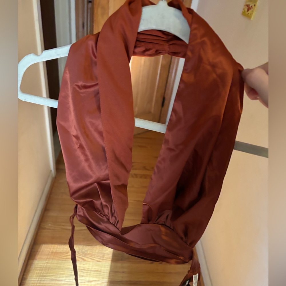 NWOT Fashion Nova Brown Crop top